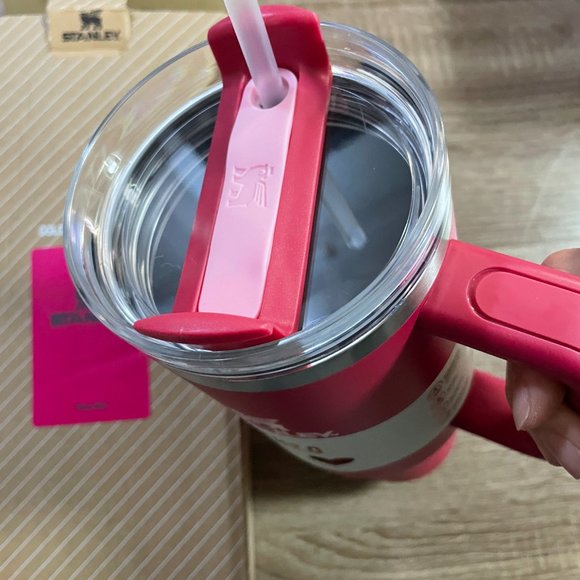 Stanley 40 oz Stainless Steel H2.0 Flowstate Quencher Tumbler Cosmo Pink - Picture 2 of 3